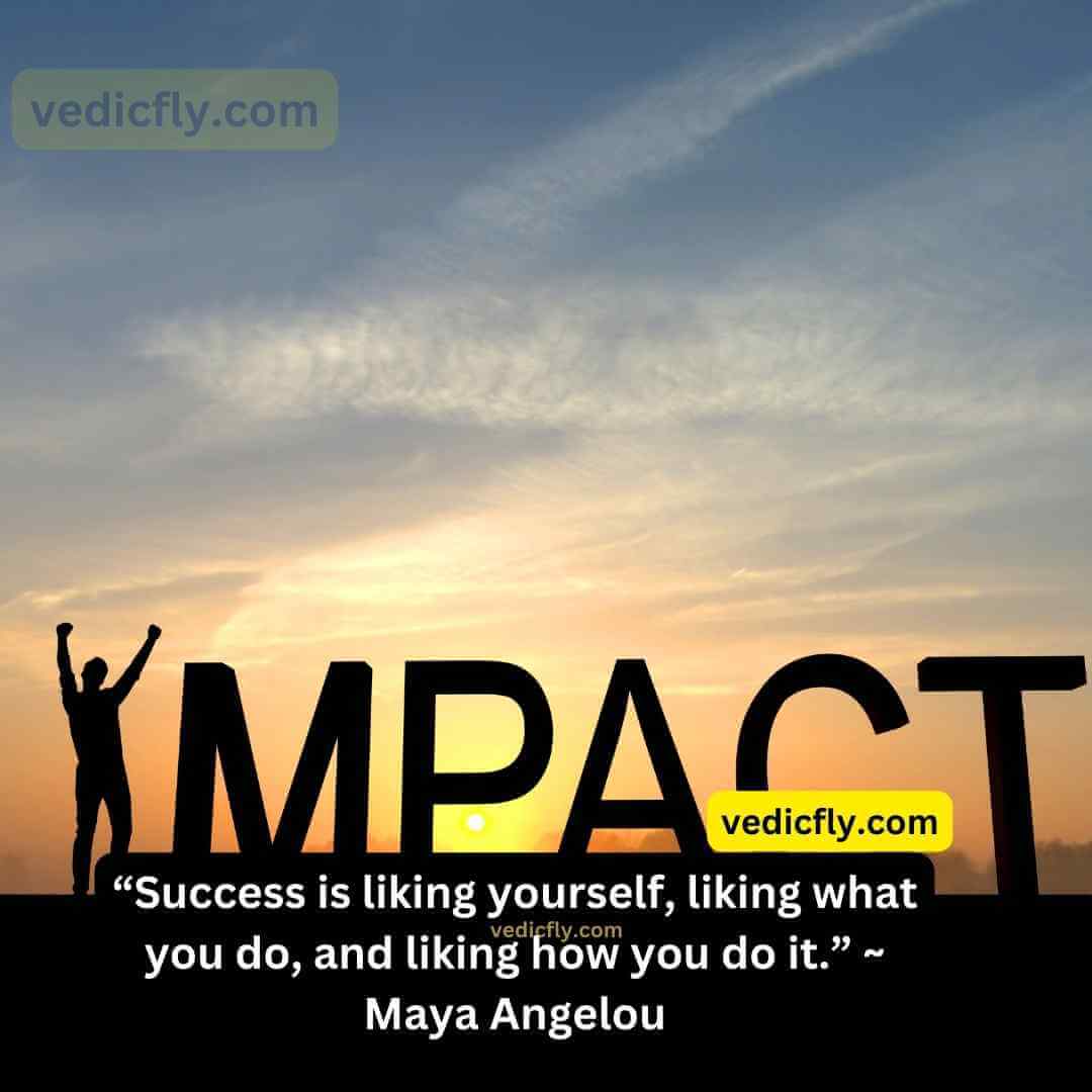 “Success is liking yourself, liking what you do, and liking how you do it.” - Maya Angelou